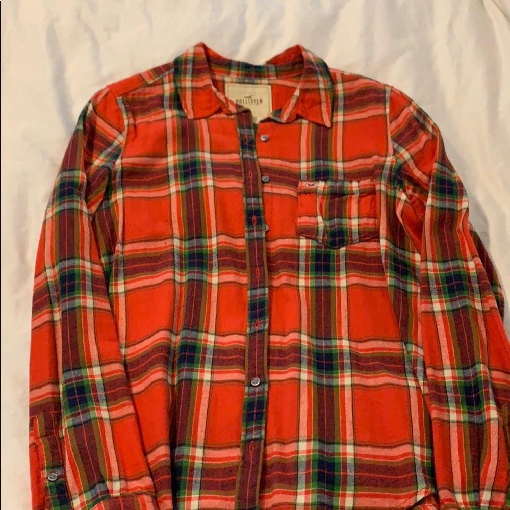 Hollister plaid shirt